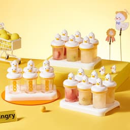 image-Homemade Ice Cream Mold Cartoon Popsicle Food Grade Ice Maker