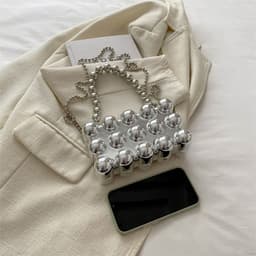 image-Acrylic Fashion Dinner Bag Pearl Hand