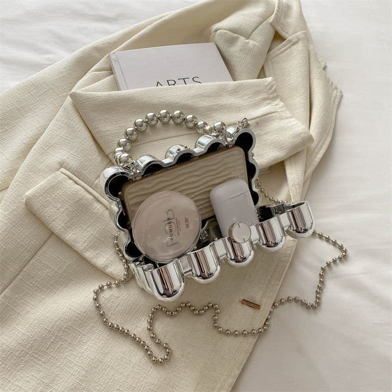 image-Acrylic Fashion Dinner Bag Pearl Hand