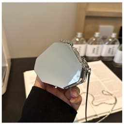 image-Mini Mirror Acrylic Dinner Chain Messenger Bag