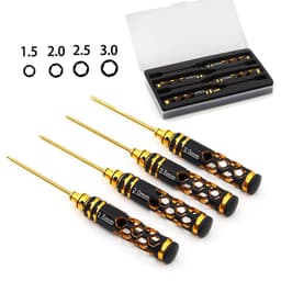 image-Repair Tools Titanium-plated Cutter Head 15 20 25 30mm Hexagon Socket Screwdriver Set