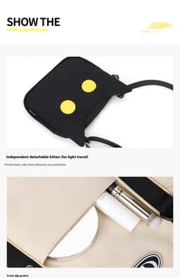 image-Large Capacity Niche Dual-use Commuter Shoulder Handbag