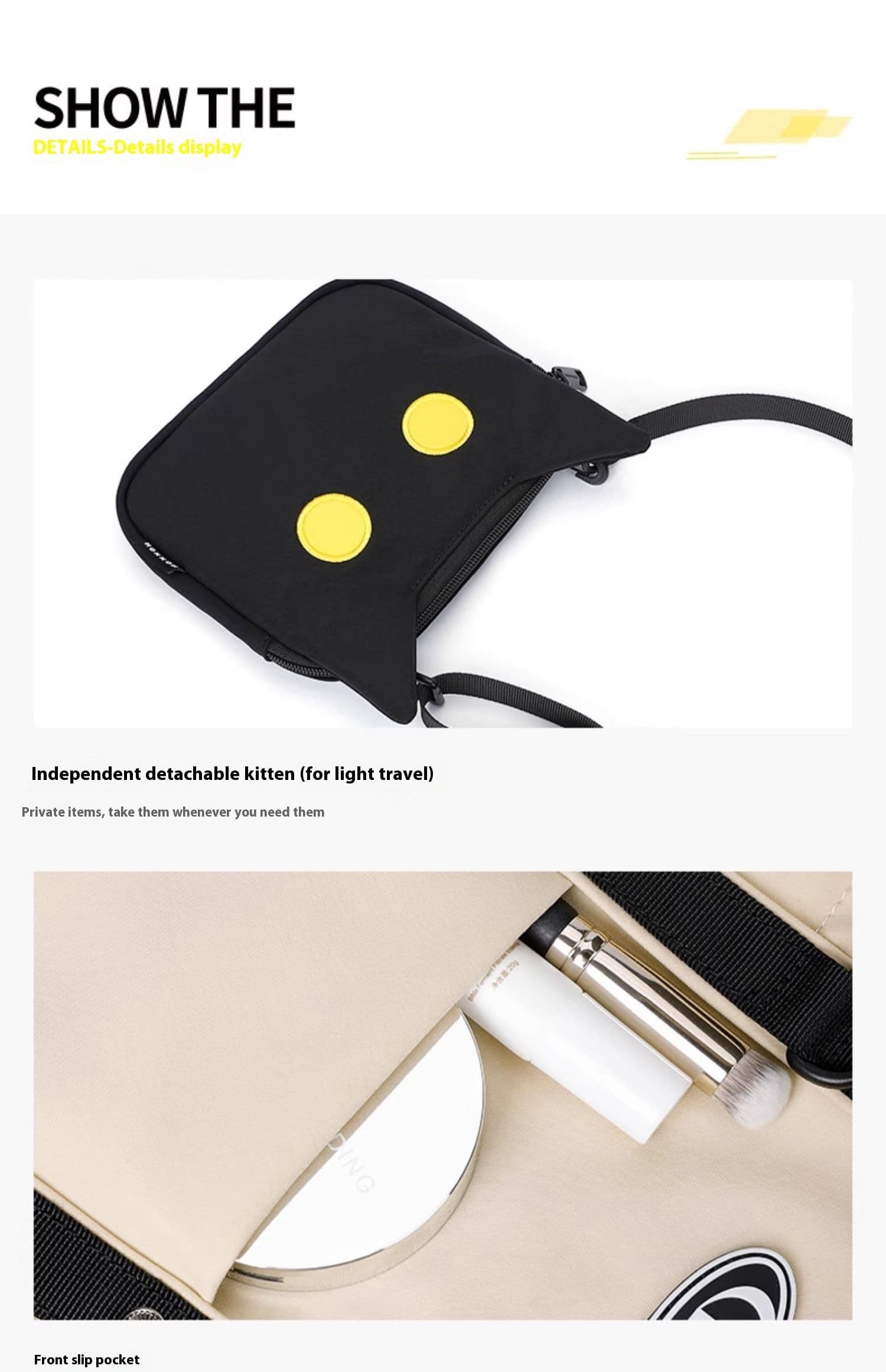 image-Large Capacity Niche Dual-use Commuter Shoulder Handbag