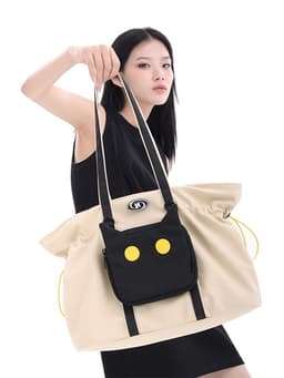 image-Large Capacity Niche Dual-use Commuter Shoulder Handbag