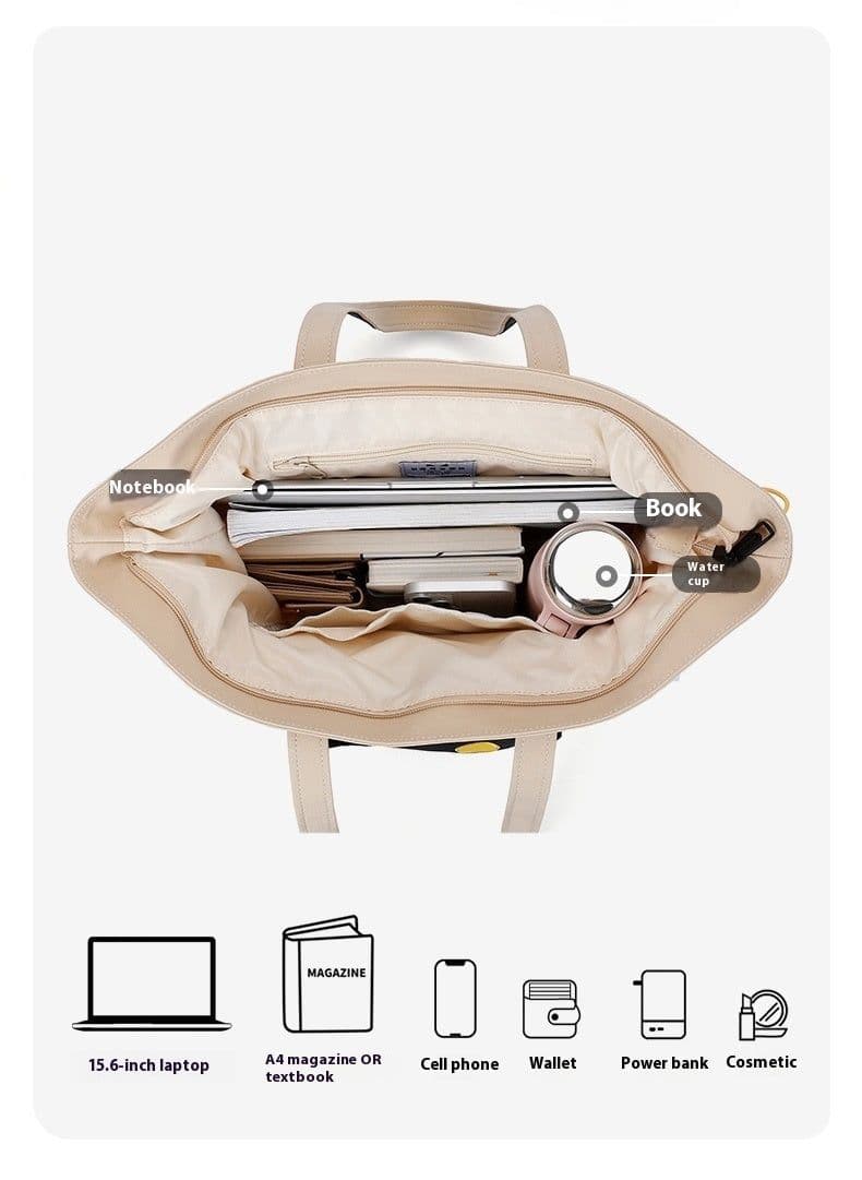 image-Large Capacity Niche Dual-use Commuter Shoulder Handbag