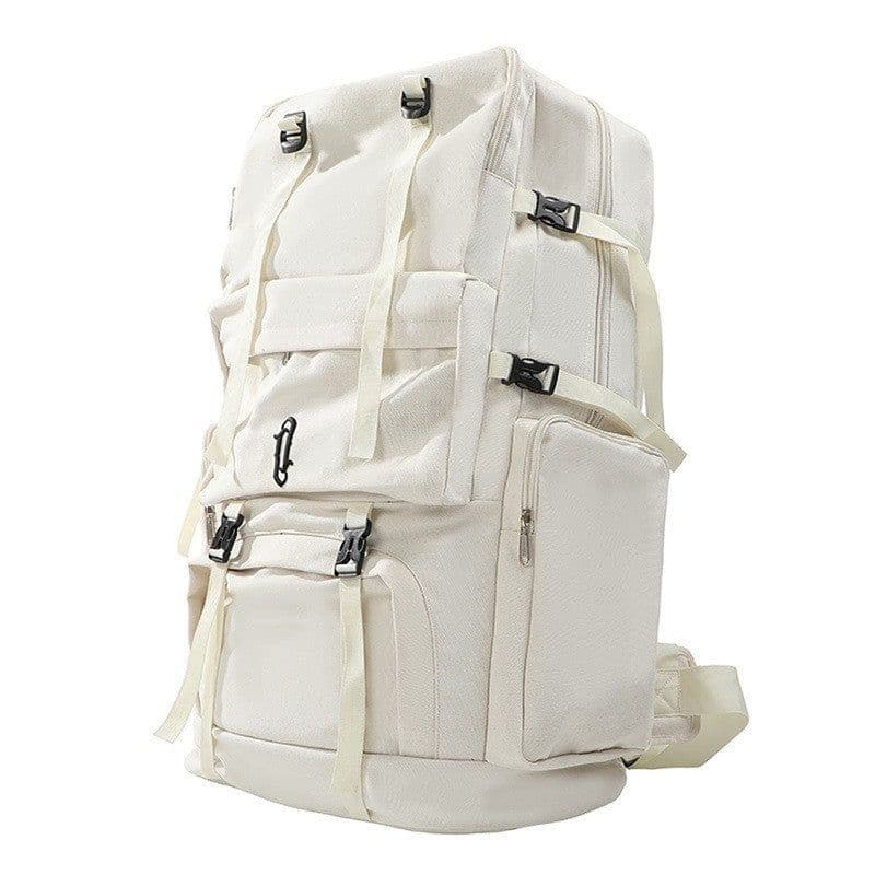 image-Casual Large Capacity Canvas Backpack Men's Traveling Bag