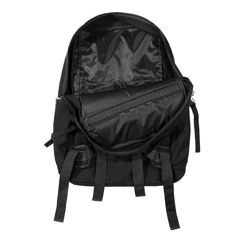 image-Casual Large Capacity Canvas Backpack Men's Traveling Bag