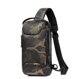 image-Motorcycle Men's Chest Bag Oxford Cloth Carbon Fiber