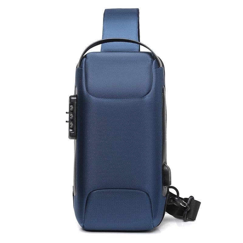 image-Motorcycle Men's Chest Bag Oxford Cloth Carbon Fiber