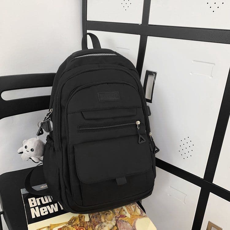 image-Simple Large Capacity Travel Backpack For Women Casual Japanese