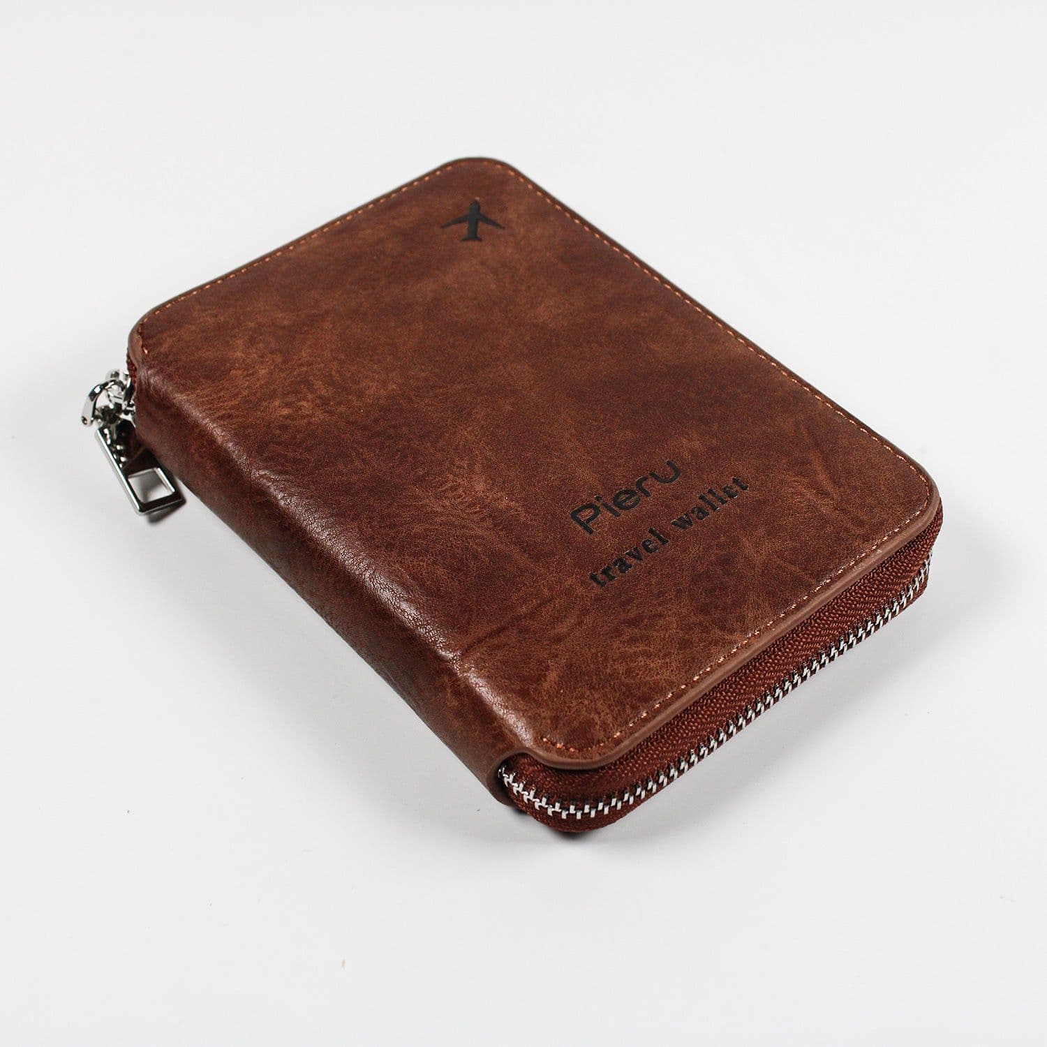 image-Zipper Passport Holder Multi-functional RFID Anti-theft Swiping Outbound Travel Storage Bag