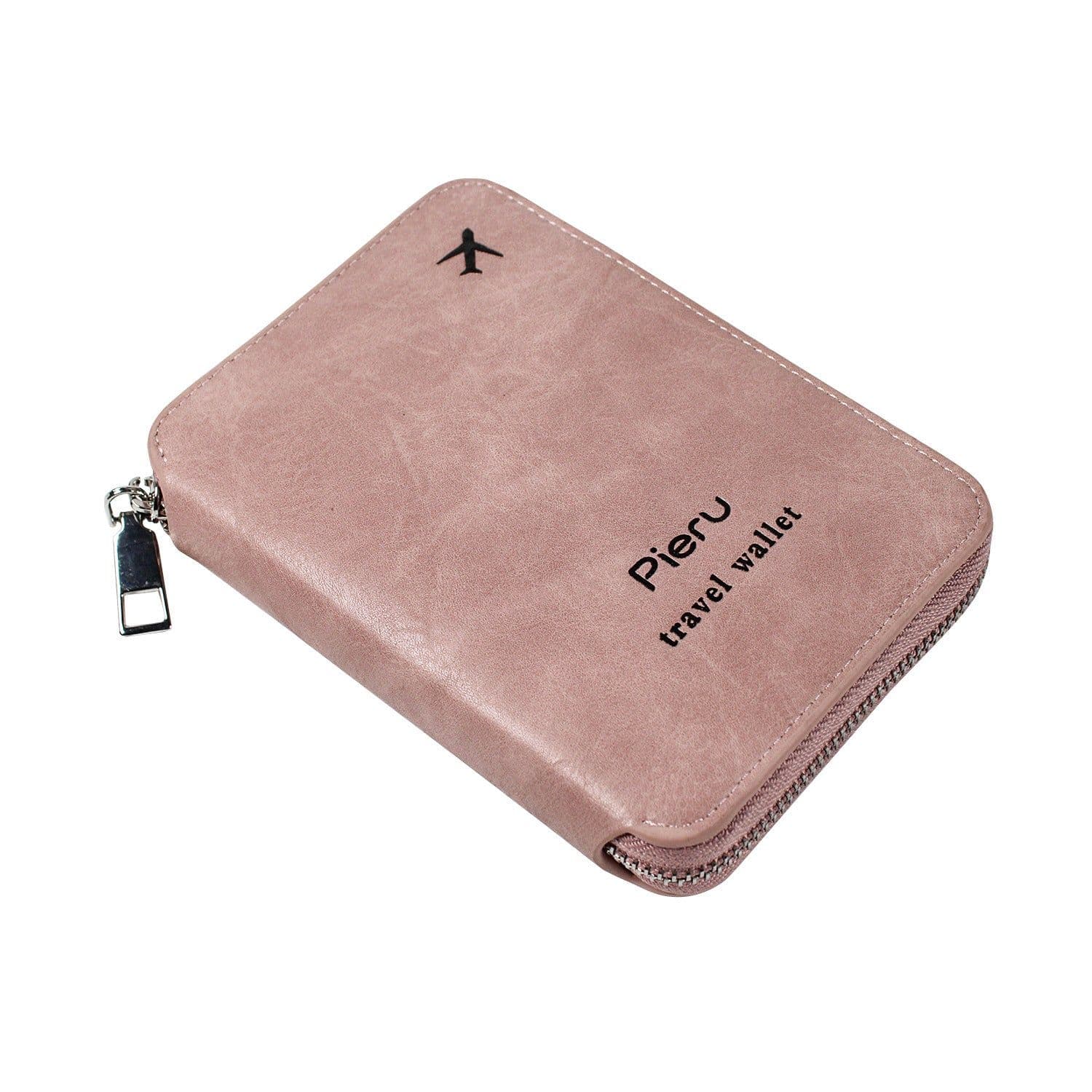 image-Zipper Passport Holder Multi-functional RFID Anti-theft Swiping Outbound Travel Storage Bag