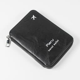 image-Zipper Passport Holder Multi-functional RFID Anti-theft Swiping Outbound Travel Storage Bag