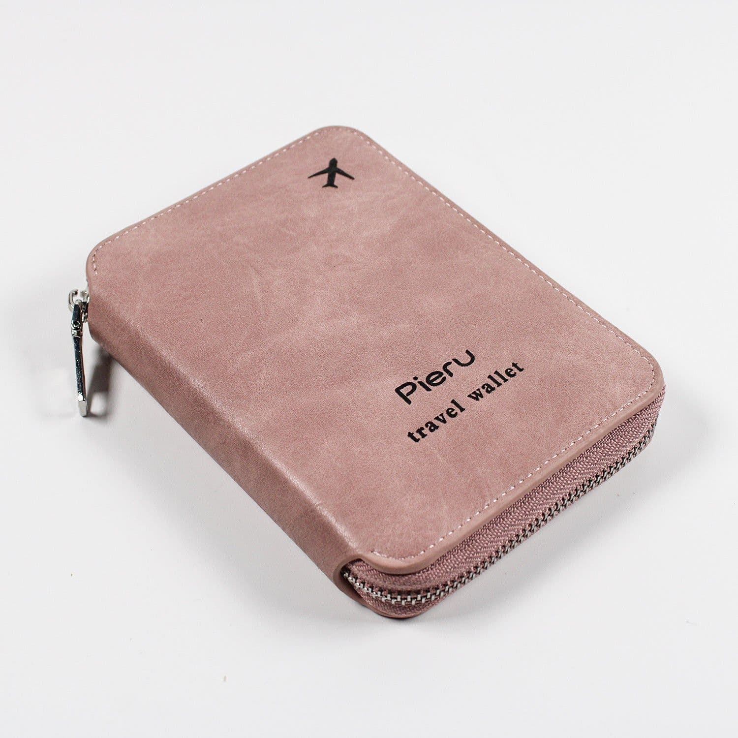 image-Zipper Passport Holder Multi-functional RFID Anti-theft Swiping Outbound Travel Storage Bag