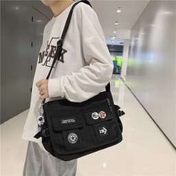 image-Large Capacity Multi-functional Men's Shoulder Messenger Bag
