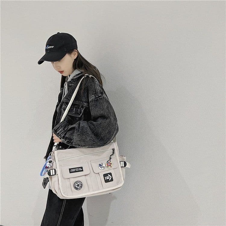 image-Large Capacity Multi-functional Men's Shoulder Messenger Bag