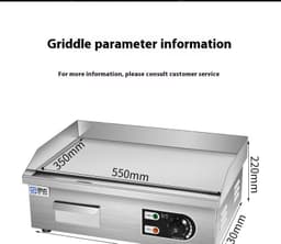 image-Electric Grill Commercial Equipment Gas Stall Cold Noodle Sheet Roasting Machine