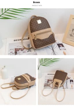 image-Women's Fashion Children's PU Backpack