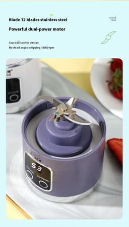 image-High-end Home Ice Crushing Juicing USB Charging Portable Blender Outdoor Traveling