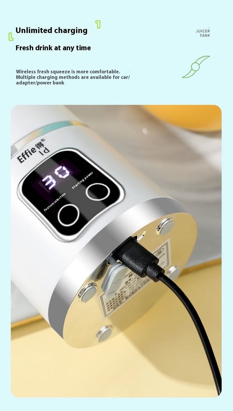 image-High-end Home Ice Crushing Juicing USB Charging Portable Blender Outdoor Traveling