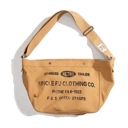 image-Retro Large Capacity Crossbody Newsboy Bag Letter Canvas Message Bag