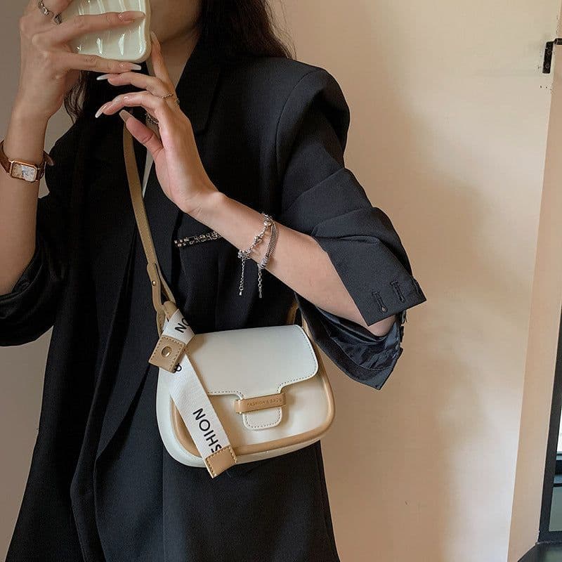 image-Fashion Summer Contrast Color Simple Casual One-shoulder Crossboby Bag