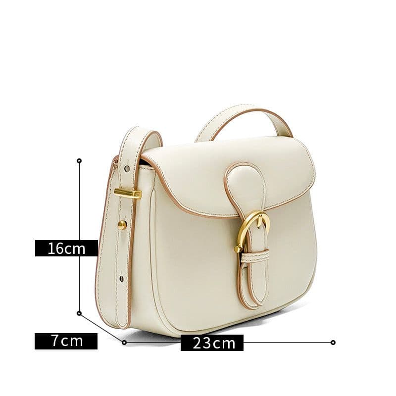 image-Genuine Leather Women's Bag High Sense Niche Underarm Bag