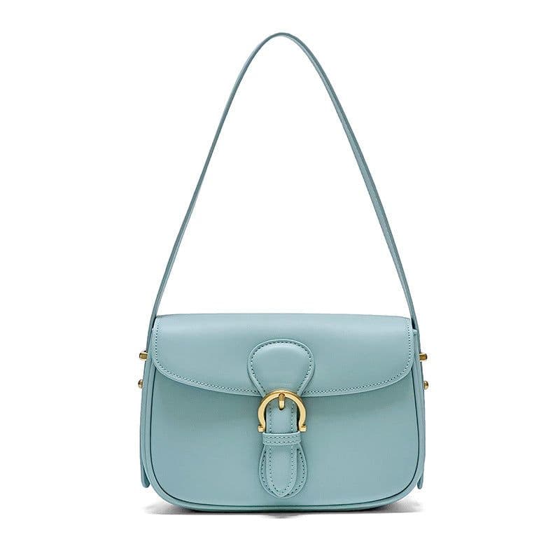 image-Genuine Leather Women's Bag High Sense Niche Underarm Bag