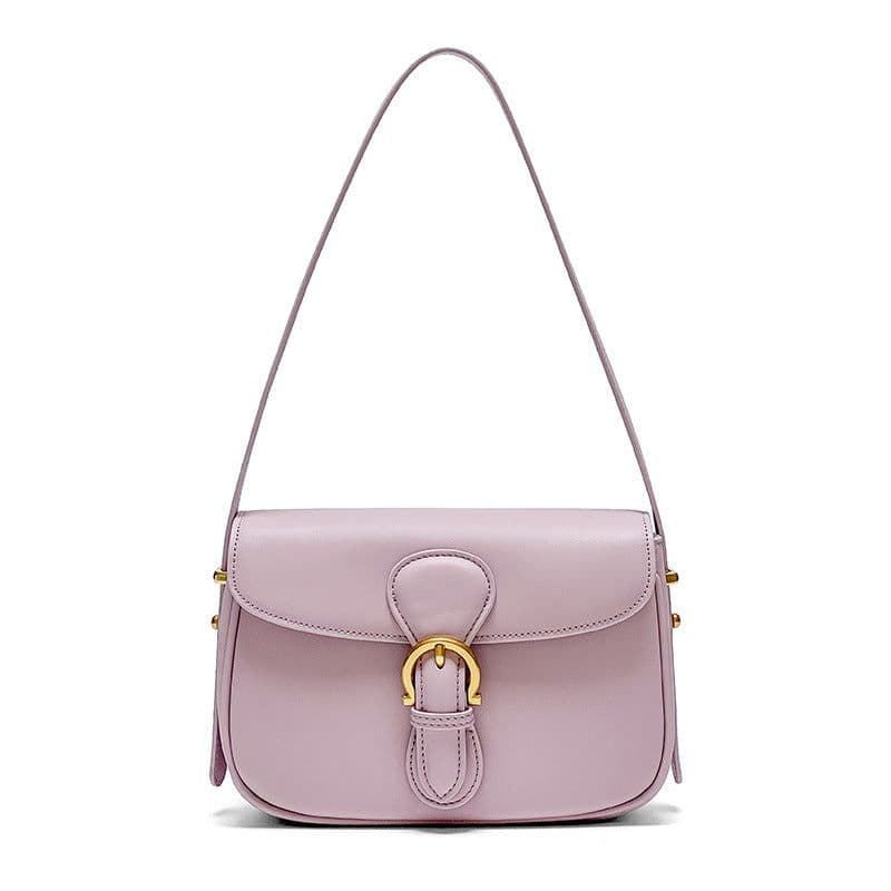 image-Genuine Leather Women's Bag High Sense Niche Underarm Bag
