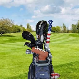 image-Club Head Cover Golf Push Rod Case PU Cue Sleeve Supplies