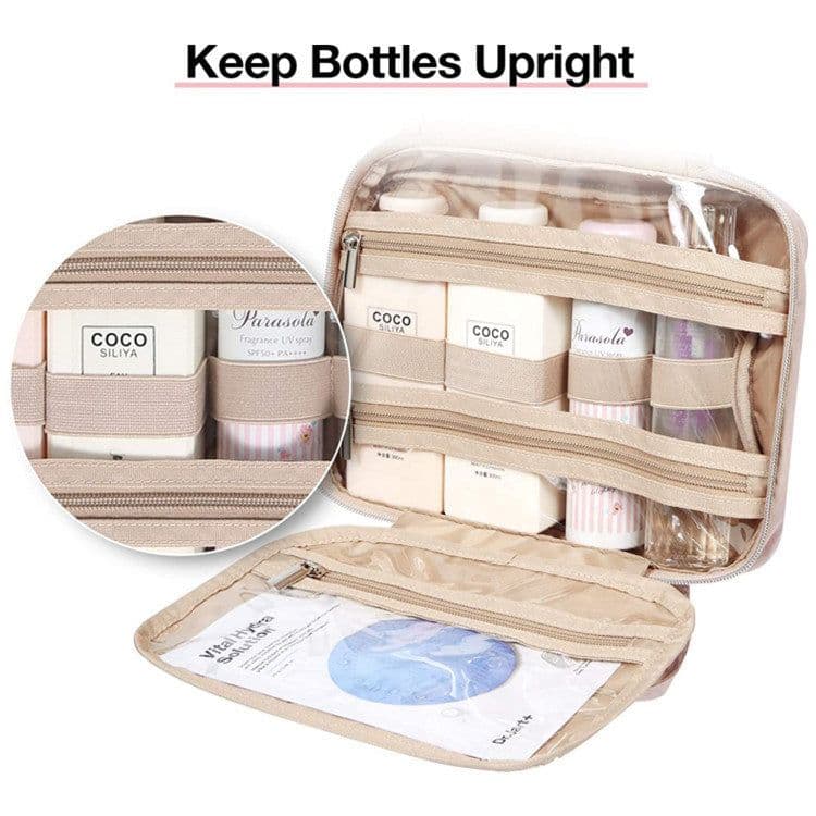 image-Amazon Wash Bag Hanging Travel Makeup Storage Box Portable Clear Cosmetic Bag Travel Toiletry Set