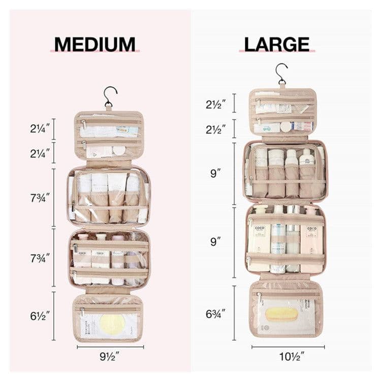 image-Amazon Wash Bag Hanging Travel Makeup Storage Box Portable Clear Cosmetic Bag Travel Toiletry Set