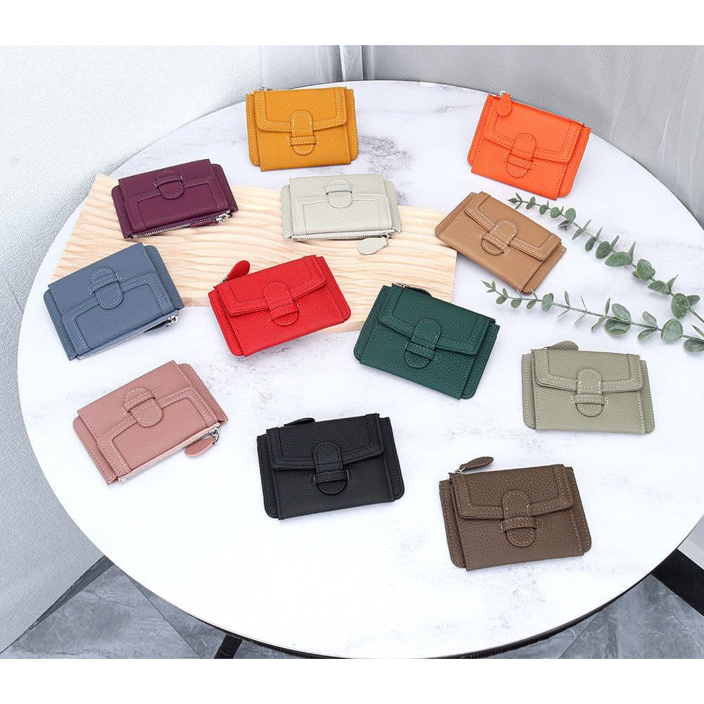 image-Fashion Ultra-thin Multifunctional Leather Multiple Card Slots Wallet