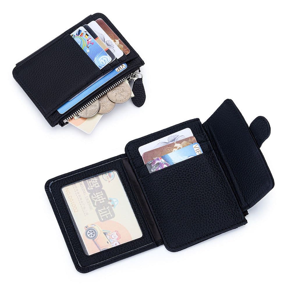 image-Fashion Ultra-thin Multifunctional Leather Multiple Card Slots Wallet