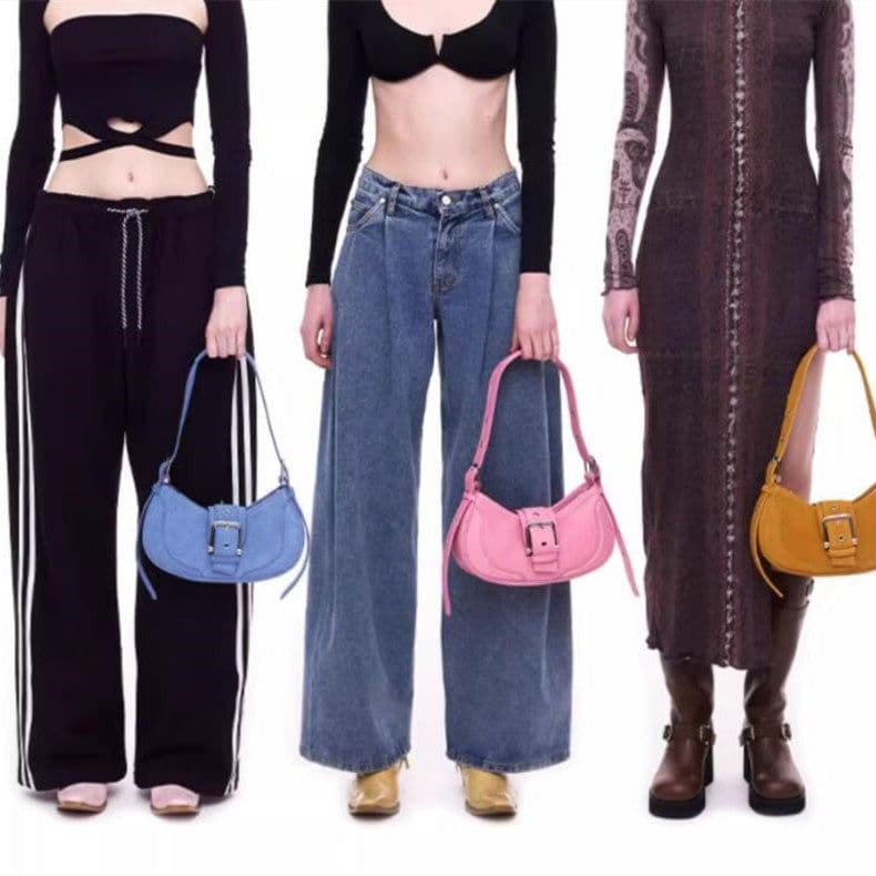 image-Women's New Cowhide Retro Shoulder Underarm Bag
