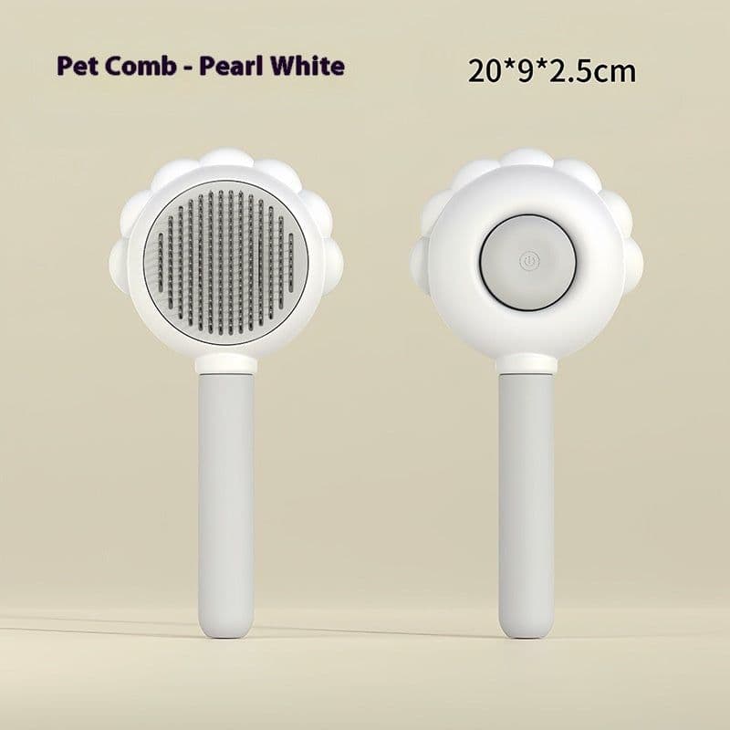 image-2 In 1 Self Cleaning Dog Brush Comb With Spray Pets Grooming Hair Remover Combs Brush Floating Hair Pet Grooming Brush Pet Products