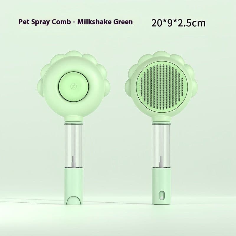 image-2 In 1 Self Cleaning Dog Brush Comb With Spray Pets Grooming Hair Remover Combs Brush Floating Hair Pet Grooming Brush Pet Products