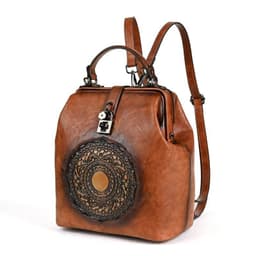 image-Leisure Travel Retro Embossing Women's Backpack