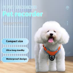 image-Pets Recorder Pet Tracker Collar Dogs And Cats Viewing Angle Motion Recording Camera Action Camera With Video Records Cat Collars Camera Sport Pet Products