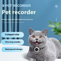 image-Pets Recorder Pet Tracker Collar Dogs And Cats Viewing Angle Motion Recording Camera Action Camera With Video Records Cat Collars Camera Sport Pet Products