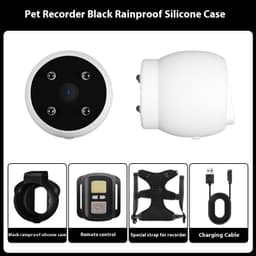 image-Pets Recorder Pet Tracker Collar Dogs And Cats Viewing Angle Motion Recording Camera Action Camera With Video Records Cat Collars Camera Sport Pet Products