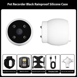 image-Pets Recorder Pet Tracker Collar Dogs And Cats Viewing Angle Motion Recording Camera Action Camera With Video Records Cat Collars Camera Sport Pet Products