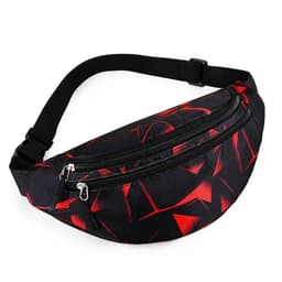 image-Women's Fashion Casual Nylon Multi-layer Waist Bag