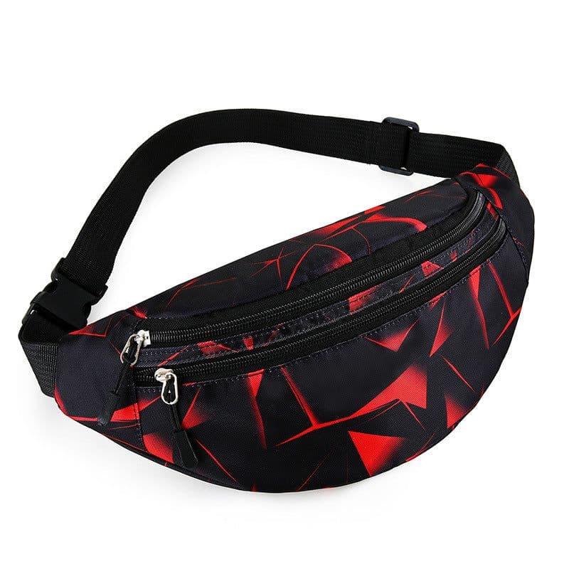image-Women's Fashion Casual Nylon Multi-layer Waist Bag