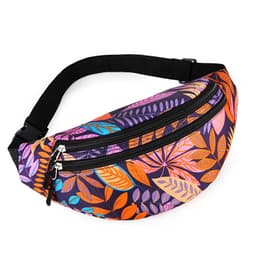 image-Women's Fashion Casual Nylon Multi-layer Waist Bag