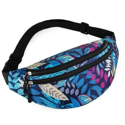 image-Women's Fashion Casual Nylon Multi-layer Waist Bag