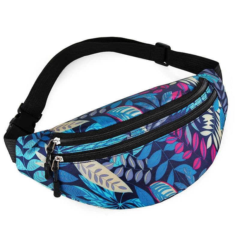 image-Women's Fashion Casual Nylon Multi-layer Waist Bag