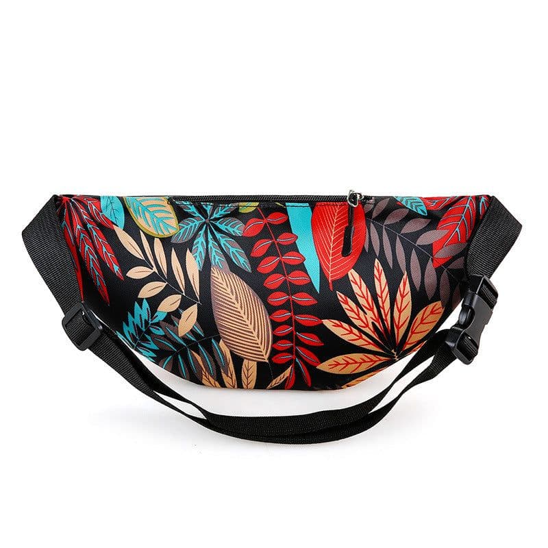 image-Women's Fashion Casual Nylon Multi-layer Waist Bag