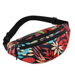image-Women's Fashion Casual Nylon Multi-layer Waist Bag