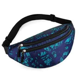 image-Women's Fashion Casual Nylon Multi-layer Waist Bag